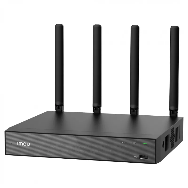 tīkls Video Recorder IMOU N118W Melns — 18‑channel, 4‑ch playback, 3840×2160 max, Dual‑band Wi‑Fi, SATA up to 16TB