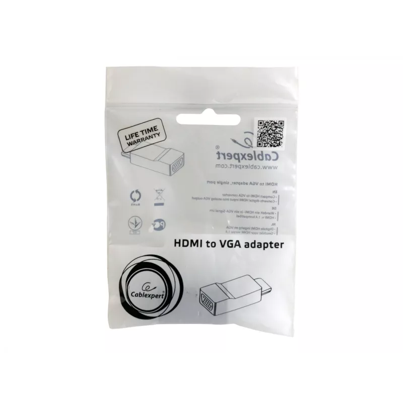 Kabeļu savienotāja adapteris Gembird A-HDMI-VGA-001