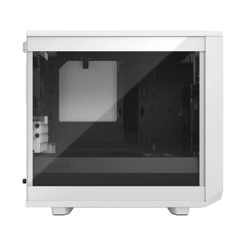 Fractal Design Meshify 2 Nano - Mini-ITX tornis (rūdīts stikls) - bez barošanas bloka (ATX) - balta - USB/audio (FD-C-MES2N-02)