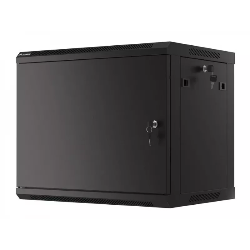 Sienas montāžas skapis Lanberg WF01-6409-00B 9U melns