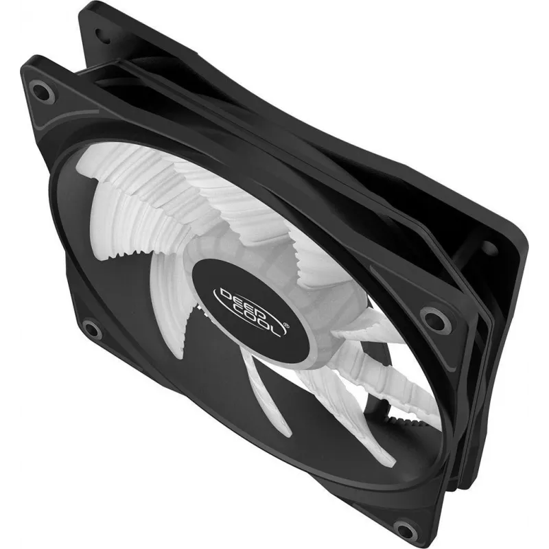 DeepCool RF120B Datora korpusa ventilators 12 cm Melns, Caurspīdīgs 1 gab.