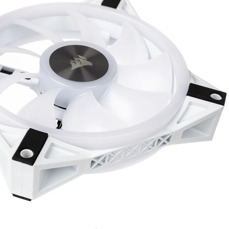Corsair iCUE QL120 120 mm ARGB korpusa ventilators – balts