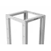 LANBERG 19 collu atvērtais statīvs 27U 600x800 mm pelēks, 27U atvērta rāmja serveru statīvs