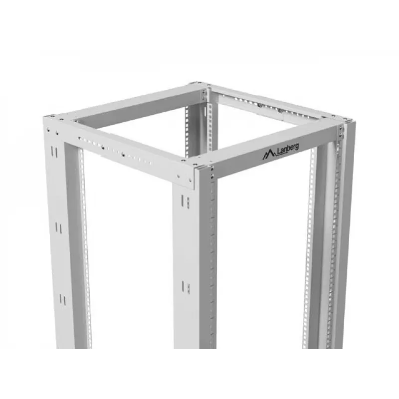 LANBERG 19 collu atvērtais statīvs 27U 600x800 mm pelēks, 27U atvērta rāmja serveru statīvs