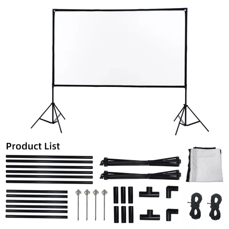 Extralink salokāms projekcijas ekrāns 100 PSF-100, 16:9, 220x125cm, Balts
