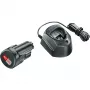Bosch 1 600 A01 L3D bezvadu instrumentu akumulators / lādētājs Akumulatora un lādētāja komplekts