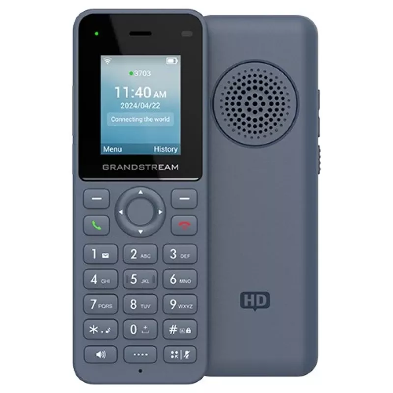 Grandstream Networks WP816 IP tālrunis antracīta krāsā 2 līniju LCD Wi-Fi