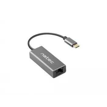 NATEC Cricket USB 3.2 Gen 1 Type-C pelēks Ethernet centrmezgls 1000 Mbit/s