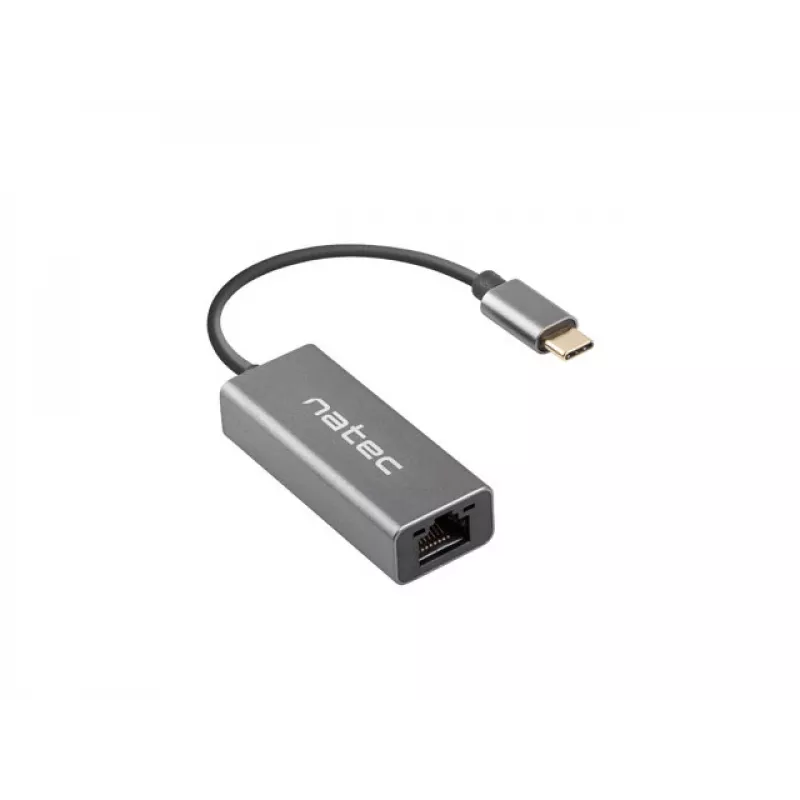 NATEC Cricket USB 3.2 Gen 1 Type-C pelēks Ethernet centrmezgls 1000 Mbit/s