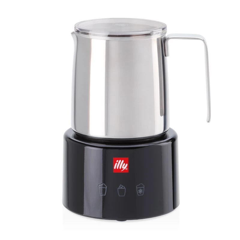 Piena putotājs/sildītājs Illy 23760 melns nerūsējošais tērauds 250ml