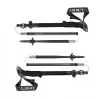 Trekking nūjas Leki Sherpa FX regulējamas 120–140 cm, melnas