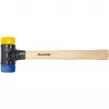 mīkstas daļas veseris Safety soft / vidēji ciets (melns/koks, Ø 40 mm)