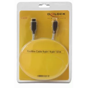FireWire A/B kabelis DeLOCK 82588 1,0 m pelēks