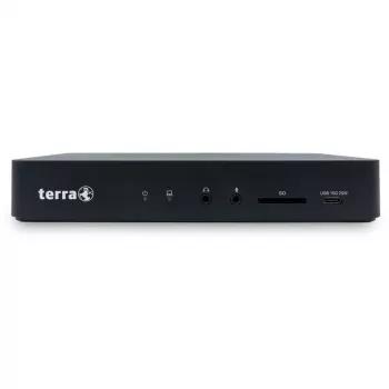 TERRA 1480375 klēpjdatora dokstacija/portu replikators Vadu USB 3.2 Gen 1 (3.1 Gen 1) Type-C Melns