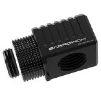 Barrow 90° adapteris G1/4'' iekšējā vītne uz G1/4'' iekšējo vītni — melns