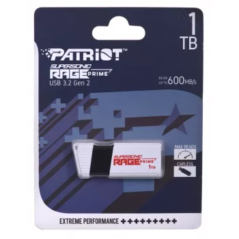 USB zibatmiņa PATRIOT PEF1TBRPMW32U — 1 TB, USB Type-A, USB 3.2 Gen 2, balta