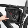 Rockbros B39-2 ūdensnecaurlaidīga velosipēda rāmja soma, melna