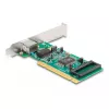 DeLOCK PCI karte uz 1 x RJ45 Gigabit LAN, ar pilna augstuma un zema profila kronšteinu
