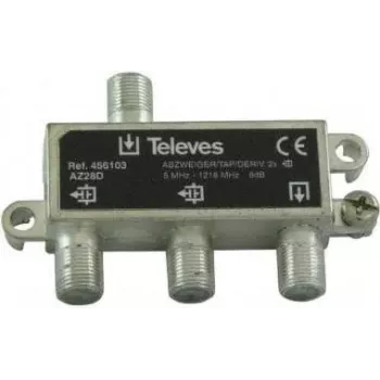 Sadalītājs Televes AZ28D 2-ceļu 5–1218 MHz, 8 dB ievades zudums