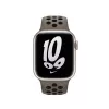 Siksniņa Apple viedpulkstenim, 41 mm, olīvpelēka/melna Nike Sport siksniņa, fluorelastomērs, plaukstas locītavai 130–200 mm