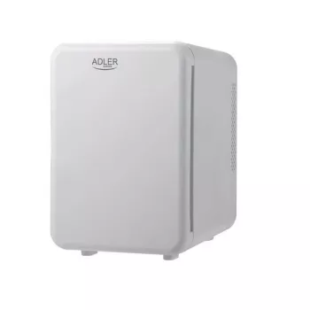 Mini ledusskapis Adler AD 8084G — kompakts pelēks 12 V/230 V, 4 L ietilpība, pārnēsājams, labās puses veramas durvis
