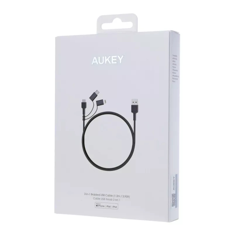 AUKEY CB-BAL5 Lightning kabelis 1,2 m
