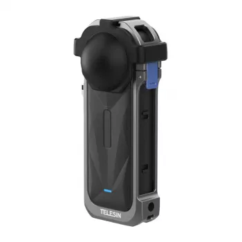 Aizsargājošs alumīnija korpuss Insta360 X5, Telesin — cietā apvalka pārvalks, modelis S6-FMS-19-TIS