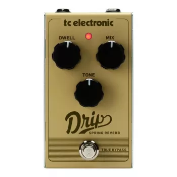 Ģitāras efektu pedālis TC Electronic Drip Spring Reverb — kompakts dizains, patiesais apvedceļš