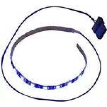 LED lentes gaisma Inter-Tech 88885448 300 mm melna zila 18 spuldzes