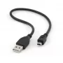 Gembird USB 2.0 A–Mini-USB M kabelis 0,3 m pelēks