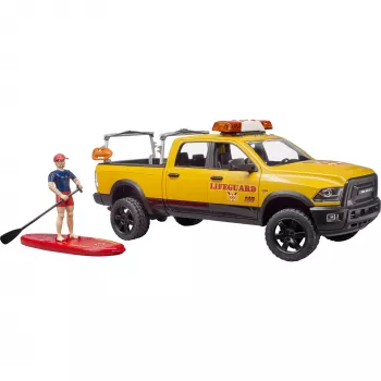 Toy lifeguard vehicle with figure BRUDER 02506 — ABS plastic, recommended age 4+