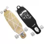 Longboard Muuwmi Lights GLOW ABEC 7 ar gaismas riteņiem, melns/zaļš
