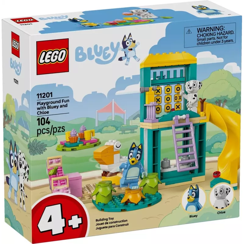 LEGO Bricks Set 11201 Rotaļu laukuma jautrība ar Blū un Hloju – mini figūriņas, rotaļu aina