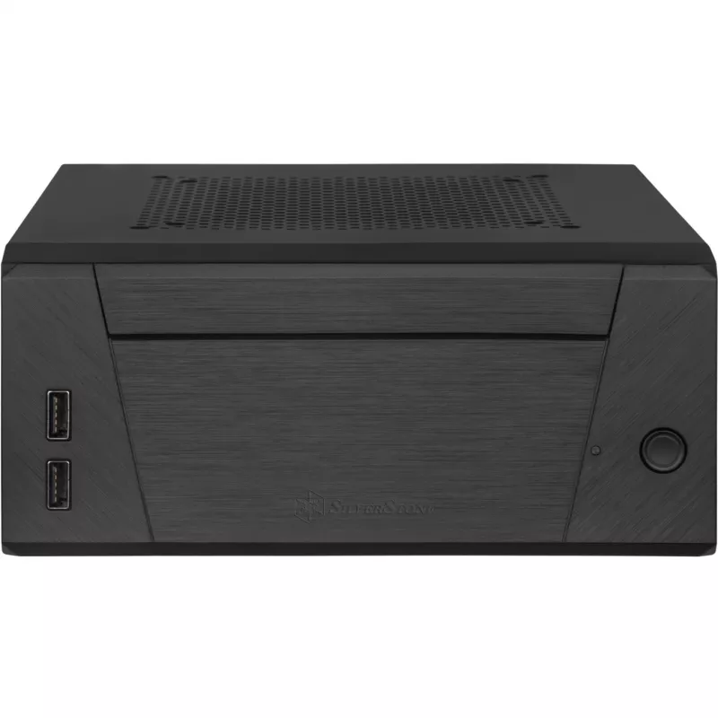 SilverStone MILO ML10 - USFF - Mini-ITX - bez barošanas bloka - melns - USB/Audio (SST-ML10B)