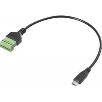 Renkforce USB-C adaptera kabelis [1x spraudnis - 1x skavsavienojums] RF-6443952 30 cm (RF-6443952)