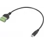 Renkforce USB-C adaptera kabelis [1x spraudnis - 1x skavsavienojums] RF-6443952 30 cm (RF-6443952)