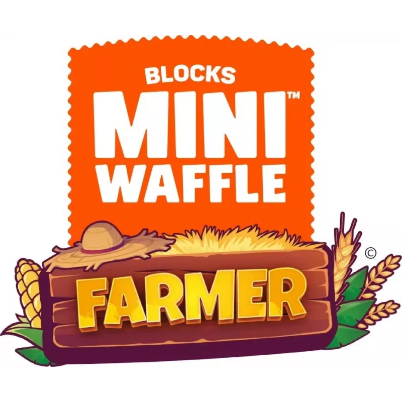 Rotaļu konstruktors Marioinex Mini Waffle 112 gab. – Zemnieks Urocze Ranczo, daudzkrāsains, vecumam 6+