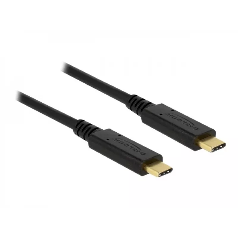 USB kabelis DeLOCK 85531 USB 3.2 Gen 2 1m USB C melns