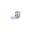 Durvju slēdzene Extralink ROUND LOCK FOR CABINETS, apaļa korpusa durvju slēdzene, sudraba