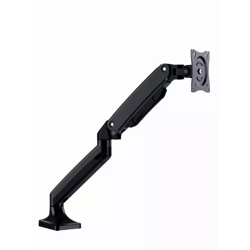Monitora stiprinājums GEMBIRD MA-DA1-03 17–35 collu ekrāniem, 10 kg, VESA 75x75–100x100, skava/caurlaide, melns