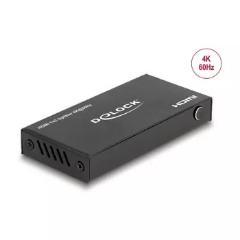 DeLOCK HDMI sadalītājs 1 x HDMI ieeja uz 2 x HDMI izeja 4K 60 Hz