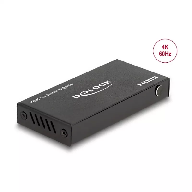 DeLOCK HDMI sadalītājs 1 x HDMI ieeja uz 2 x HDMI izeja 4K 60 Hz