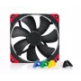 140 mm Noctua NF-A14 PWM chromax.Melns.swap korpusa ventilators, 12V, 300–1500 RPM, PWM, 140.2 m³/h, 24.6 dB