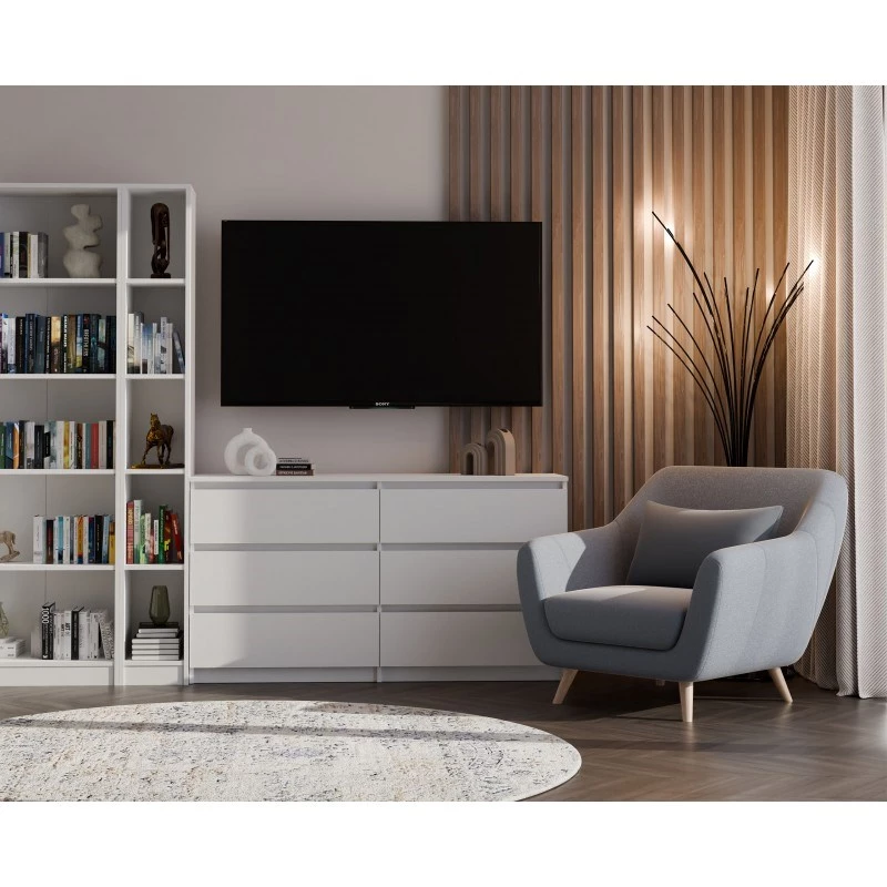 top e shop grāmatplaukts REGAŁ R25 25 cm balts — vienas sekcijas grāmatplaukts