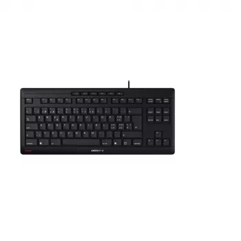 CHERRY STREAM TKL tastatūra Universāla USB QWERTZ Šveices Melna