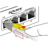 Tīkla kabelis DeLOCK 85330 RJ-45 Cat6a 0,5 m Balts