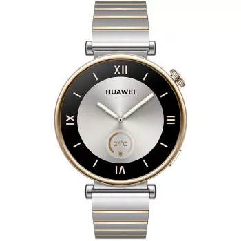 Huawei WATCH GT 4. Displeja diagonāle: 3,35 cm (1,32 collas), Ekrāna tehnoloģija: AMOLED, Displeja izšķirtspēja: 466 x 466 pikseļi. Zibatmiņa: 32 GB. Bezvadu internets. GPS. Baterija/Akumulatora ietilpība