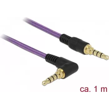 Audio kabelis DeLOCK 85611 1m 3.5mm violeta