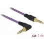 Audio kabelis DeLOCK 85611 1m 3.5mm violeta