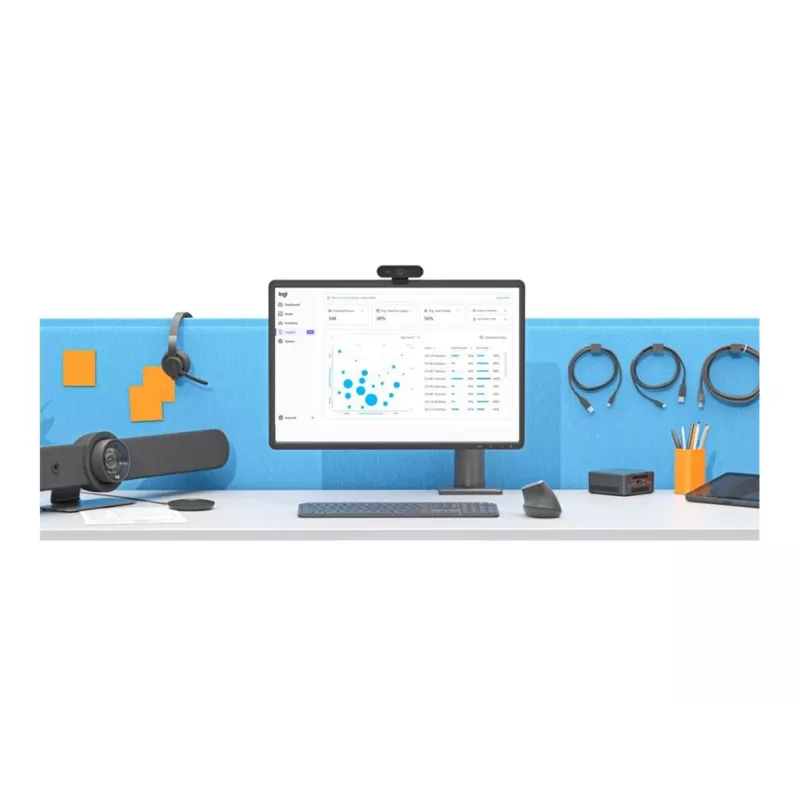 Komplekts LOGITECH Tap Controller vadu ar Cat5e komplektu + AIS Intel Core i5-1350P 16GB 250GB + video konferenču montāžas komplekts